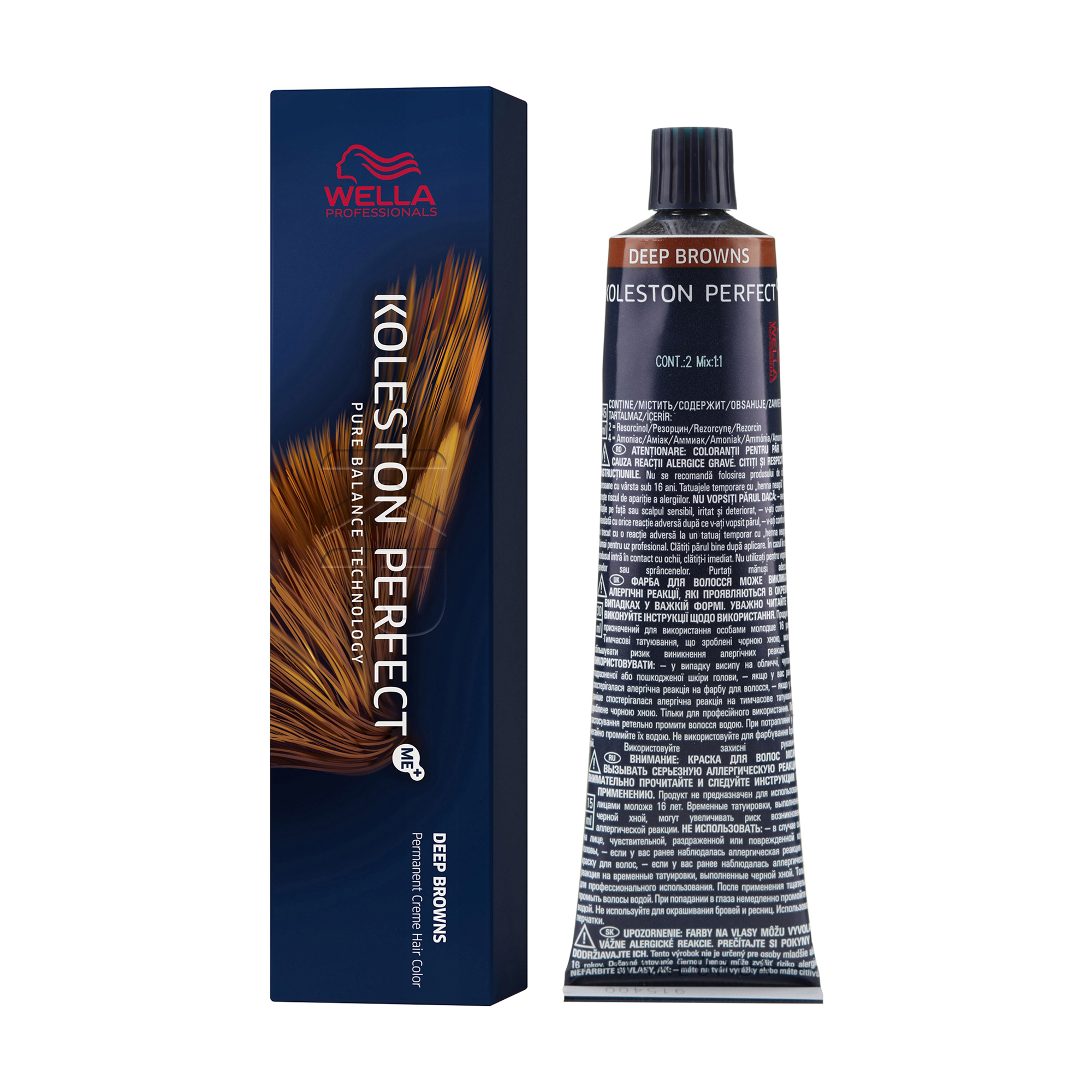 Стійка крем-фарба для волосся Wella Professionals Koleston Perfect Deep Browns, 7/7-коричневий блондин, 60 мл