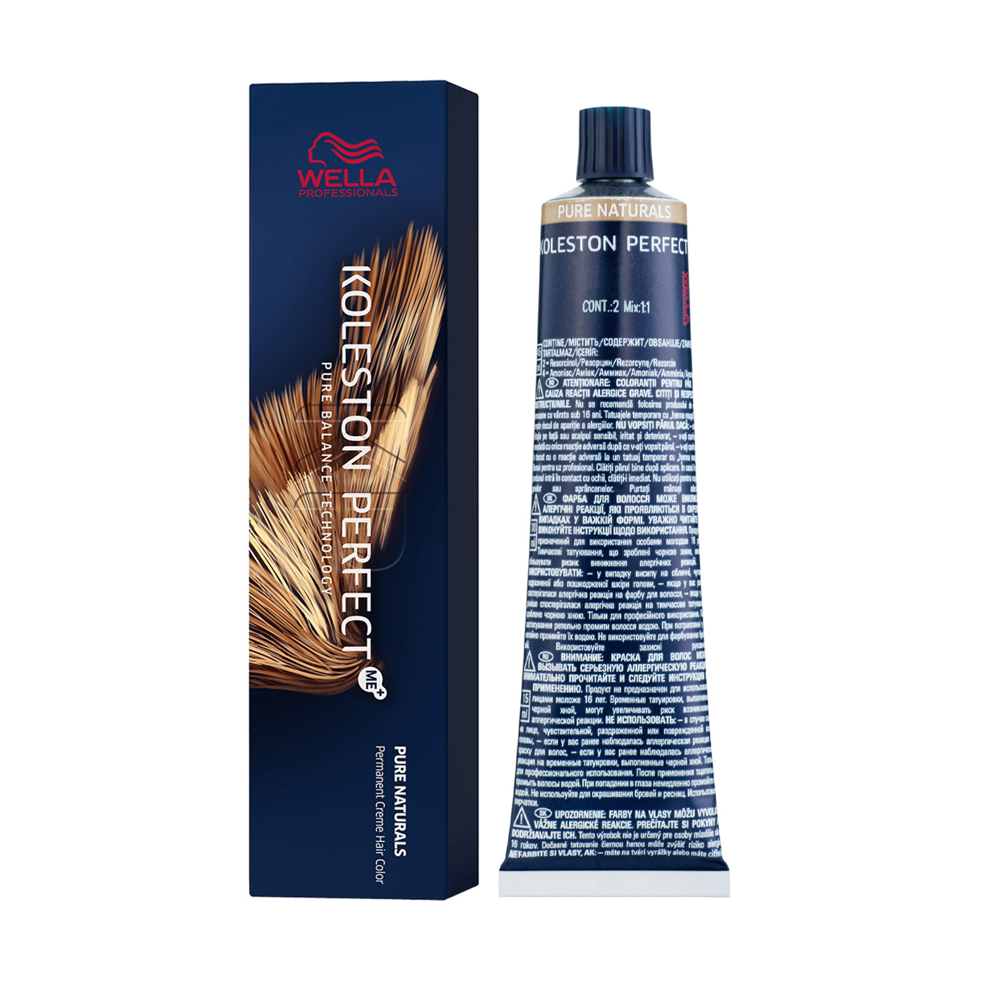 Стійка крем-фарба для волосся Wella Professionals Koleston Perfect Me+ Pure Naturals 55/0, 60 мл